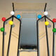 Mirror metal coat rack 10 wooden ball hook 50/60