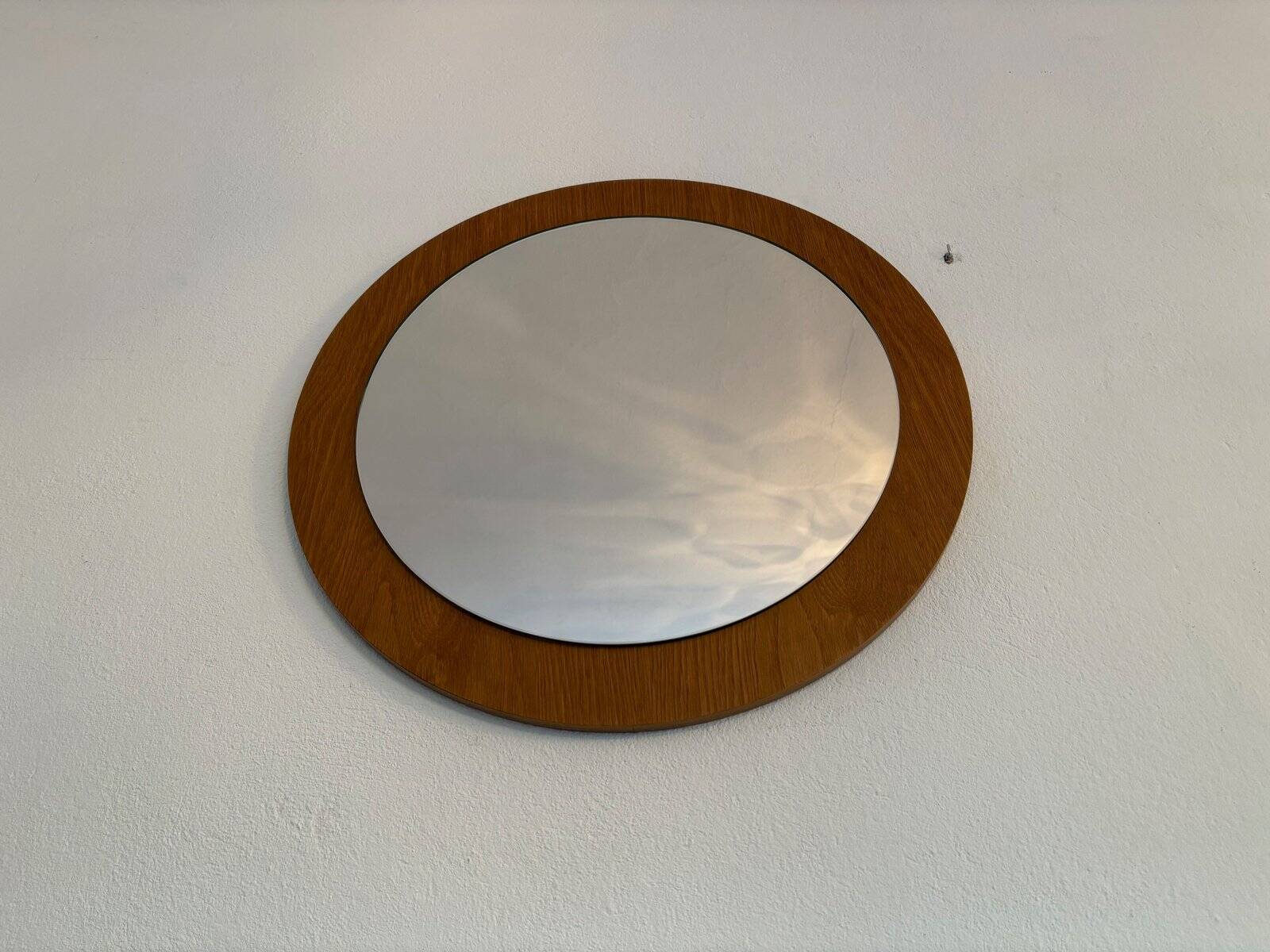 Minimalist brown mirror, 1960s