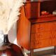 Danish vintage teak secretary | Restored Scandinavian desk