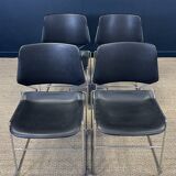 Set of 4 matrix chairs by tolleson for krueger 70s usa