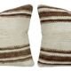 Set of 2 vintage kilim cushion covers 51x51 cm