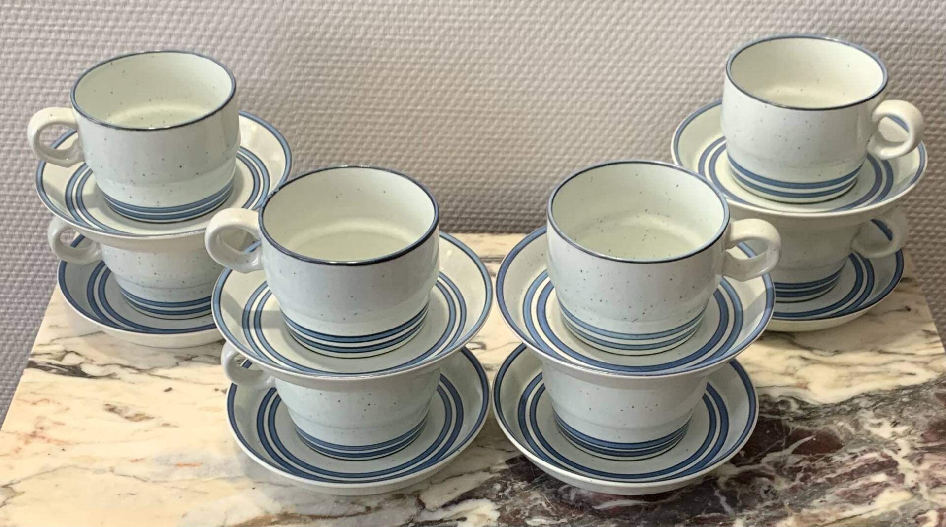 Swedish porcelain tea/coffee service design 1977 STIG LINDBERG (1915-1982) SWEDEN Scandinavia