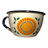 Tasse ancienne en tôle émaillée Westen