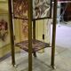 Side table / bedside table in red marble and brass – circa 1900