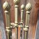Art Deco Moorish Fireplace Tool Set 4 pieces