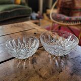 Pair of molded glass salad bowls – 1960s-70s