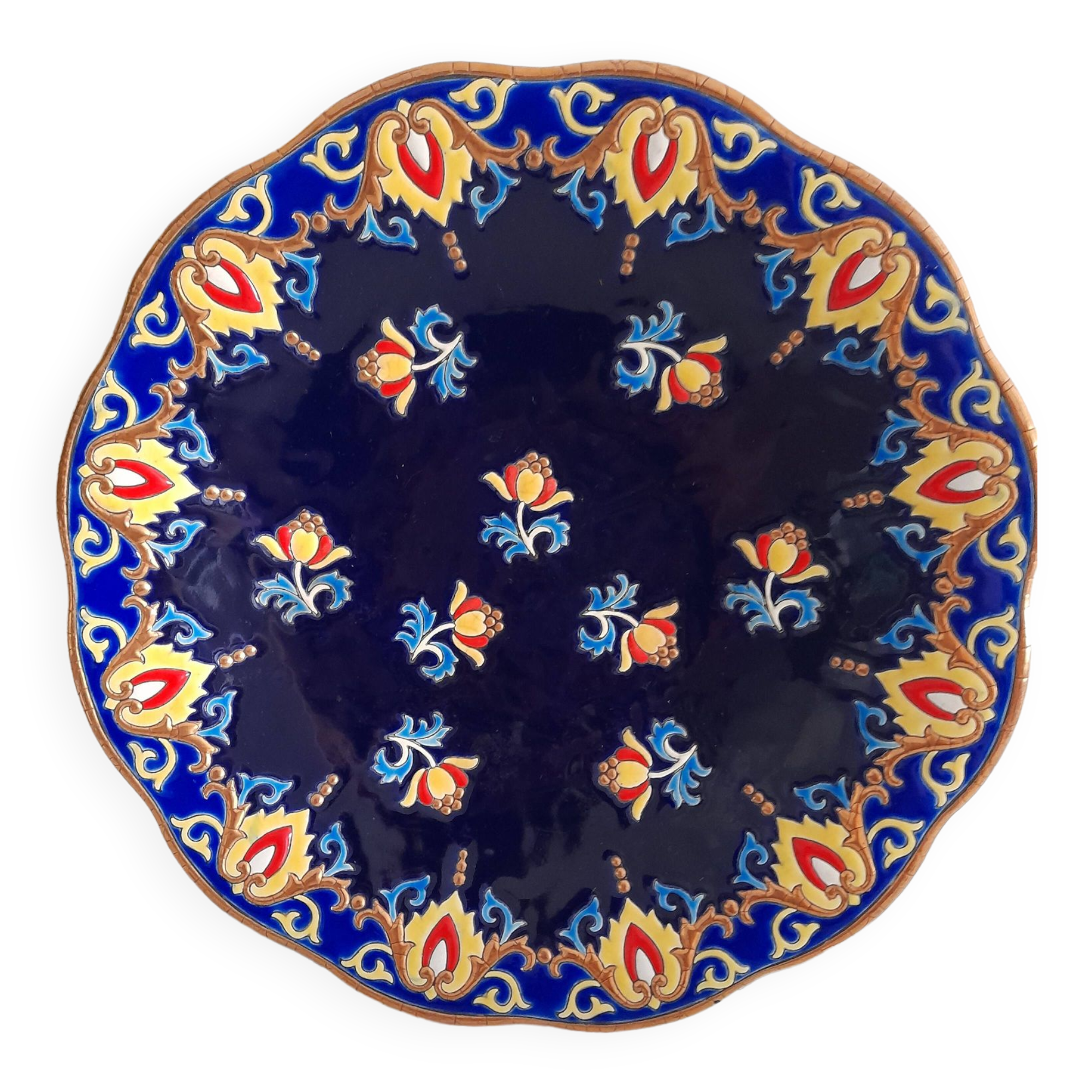 Magnificent Longwy fruit bowl