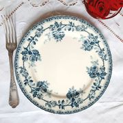 Old flat plates mismatched in iron earth accompanied by a serving dish