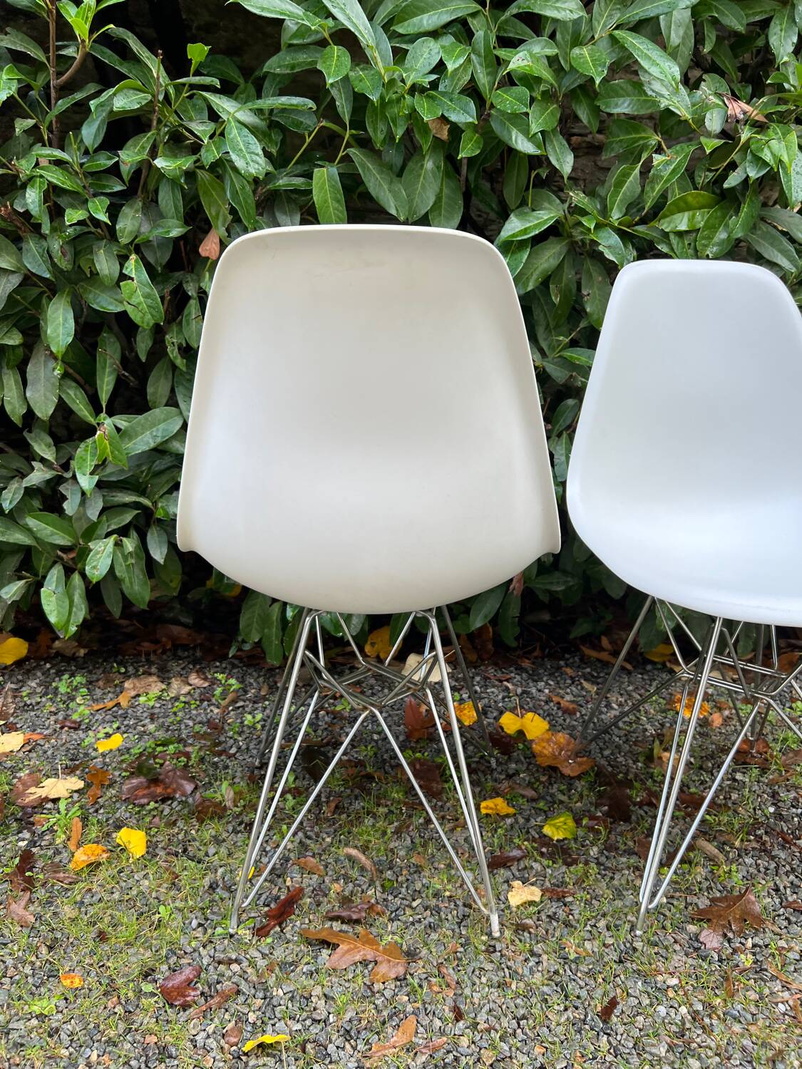 Pair of Plastic Side Chairs by Vitra