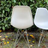 Pair of Plastic Side Chairs by Vitra