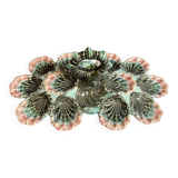 Majolica oyster plate