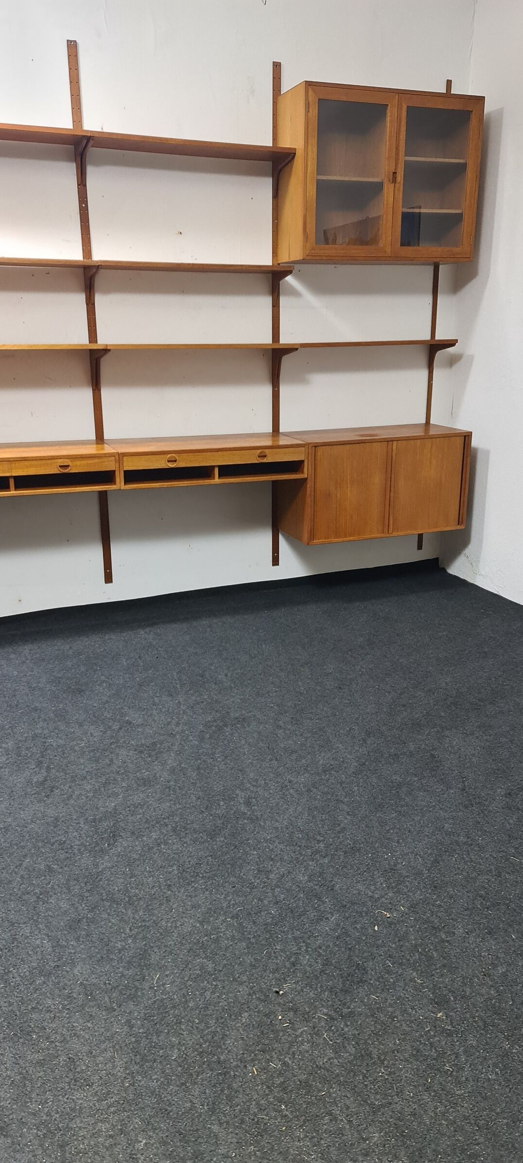 Vintage teak wall unit by HG mobel Denmark