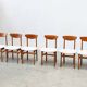 Ensemble de six chaises de salle à manger italiennes