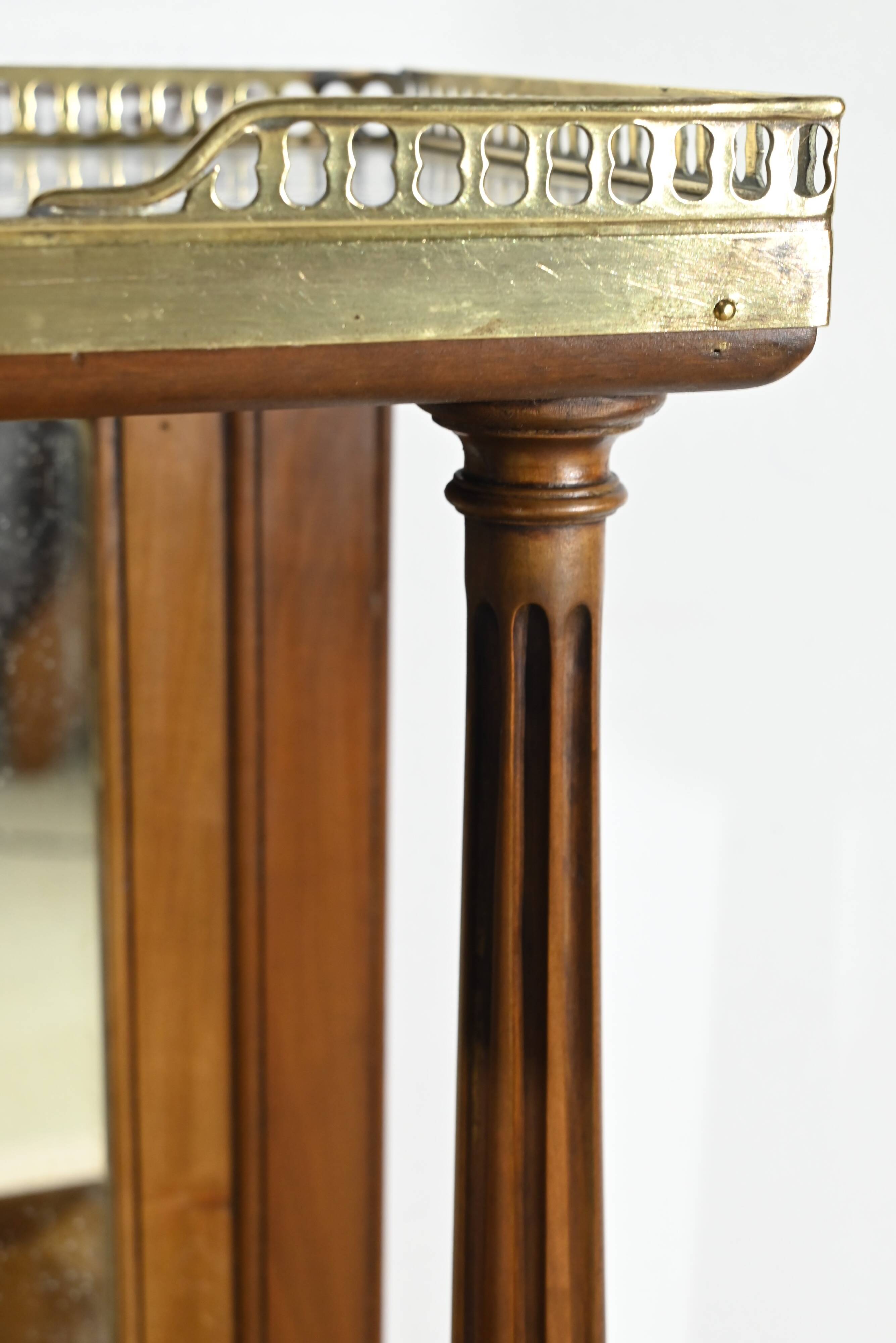 Cherrywood console table, Louis XVI style, late 19th century