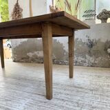 Table de ferme en pin et chêne