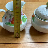 Sugar bowl and milk jug with flowers Hutschenreuther