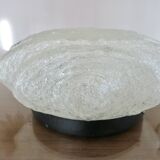 Austrian "ice glass" ceiling lamp by JT Kalmar 1970