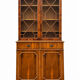 19th-century vintage English display cabinet