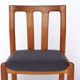 4 chaises en teck de style danois par Dyrlund , années 1960