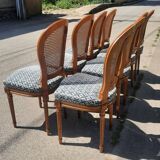 Set of 8 Louis XV style chairs