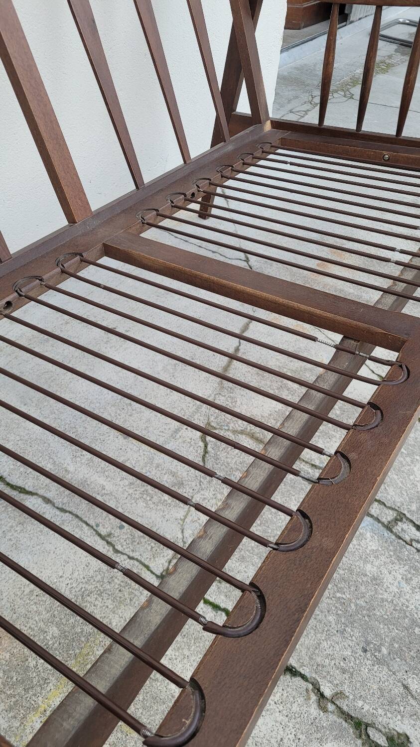 Vintage Scandinavian 2-seater sofa bench - 1950s