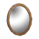 Miroir en bois brut sculpté 34x43cm