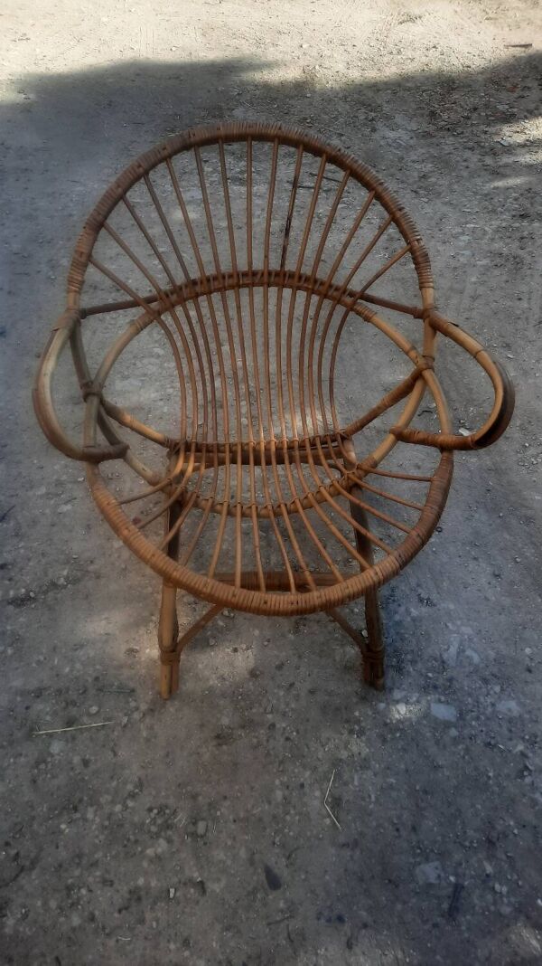 Salon de jardin rotin et bambou