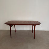 Vintage teak Scandinavian extendable dining table