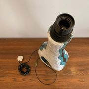 Asymmetrical ceramic lamp Vallauris France 1950, signed, unique