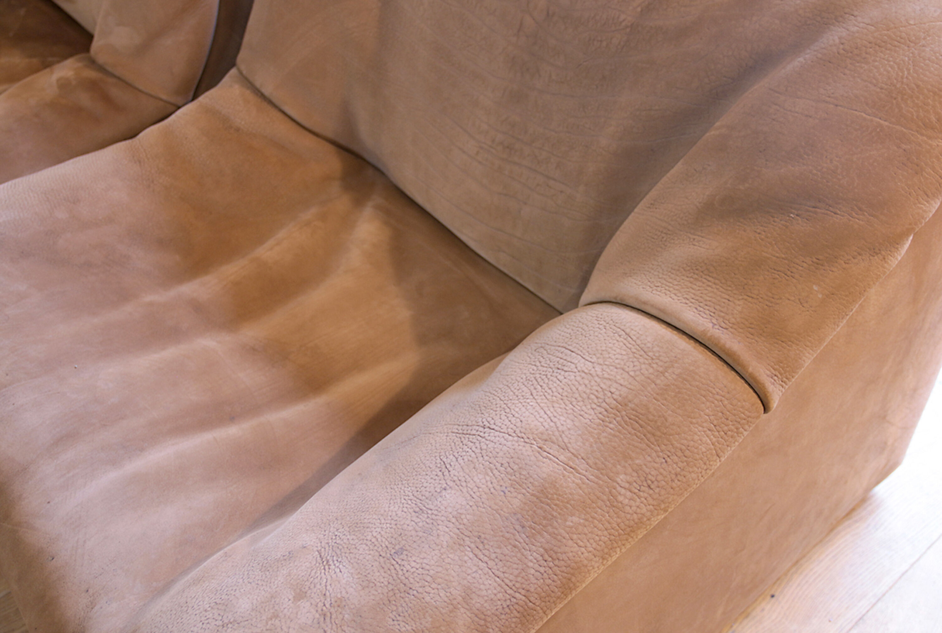 Mid-century de Sede DS-46 bull neck leather modular sofa