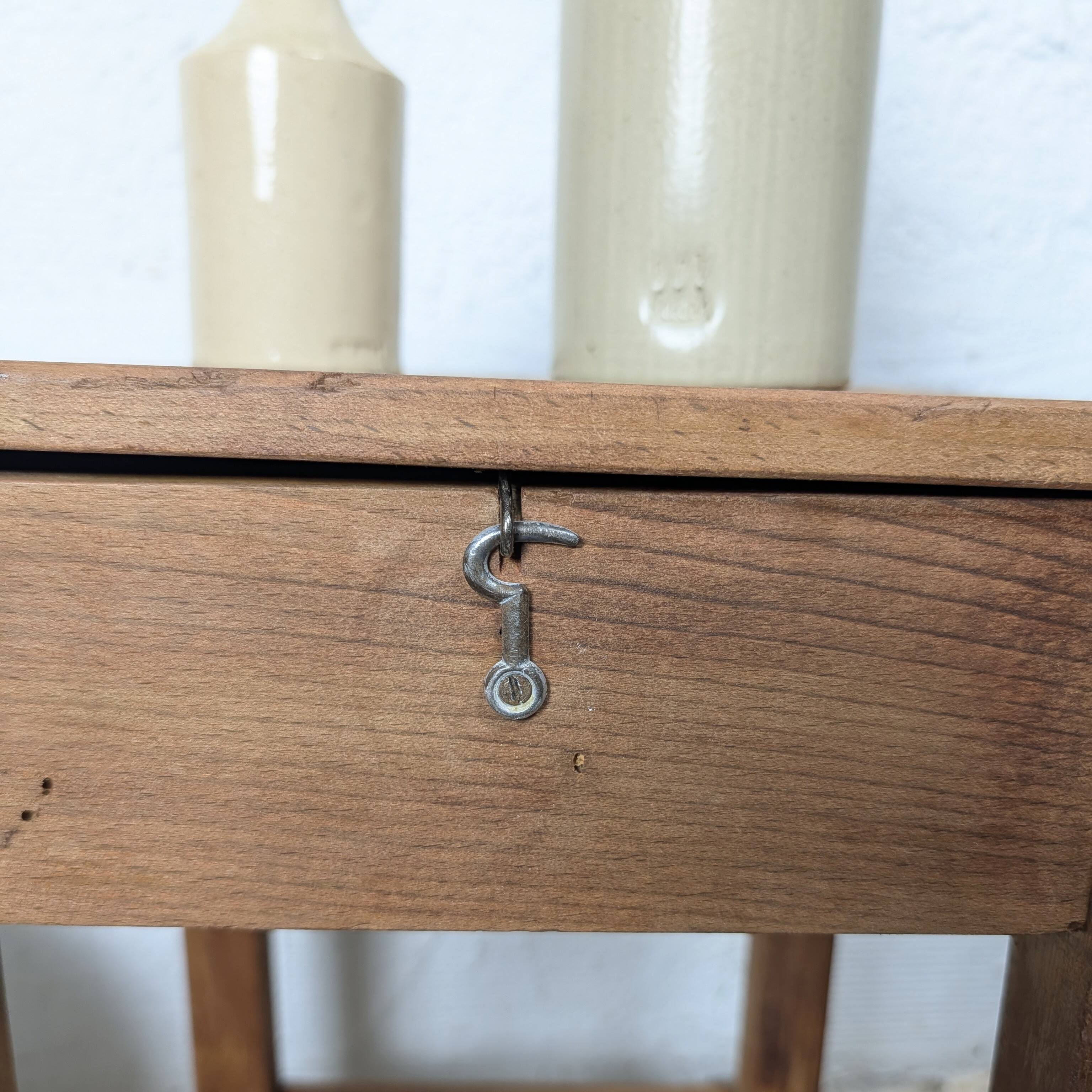 Wooden shoeshiner stool