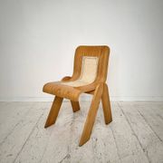 Italian chair in ash and caning by Gigi Sabadin for Stilwood, 1972
