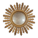 Vintage sun mirror in gilded wood – 50 cm