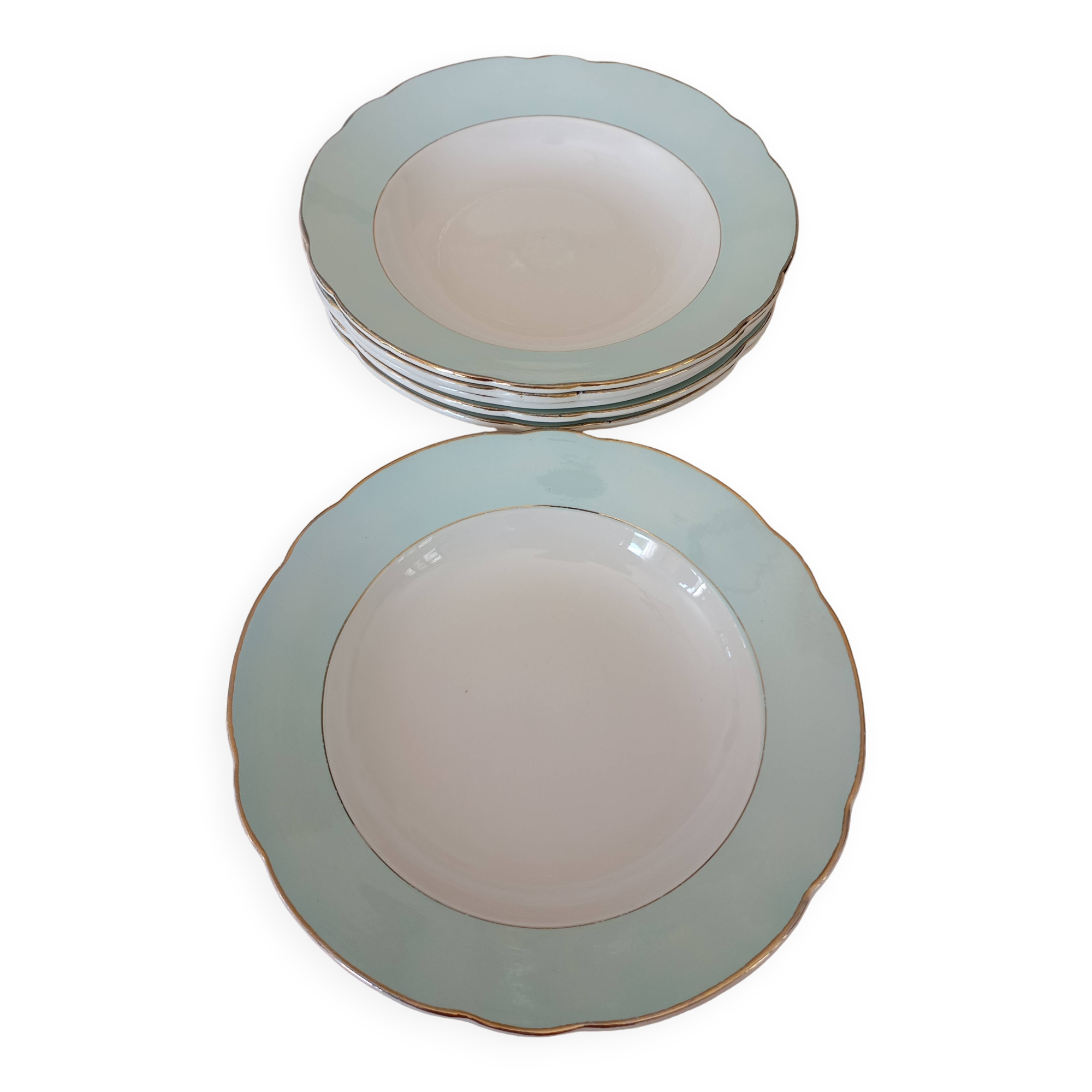 6 soup plates “Henri” Sarreguemines & Digoin