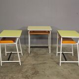 Vintage school benches, 60s, set of 3