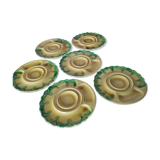 Série de 6 assiettes à Artichauts Orfinox