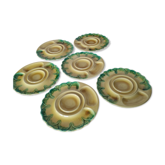 Série de 6 assiettes à Artichauts Orfinox