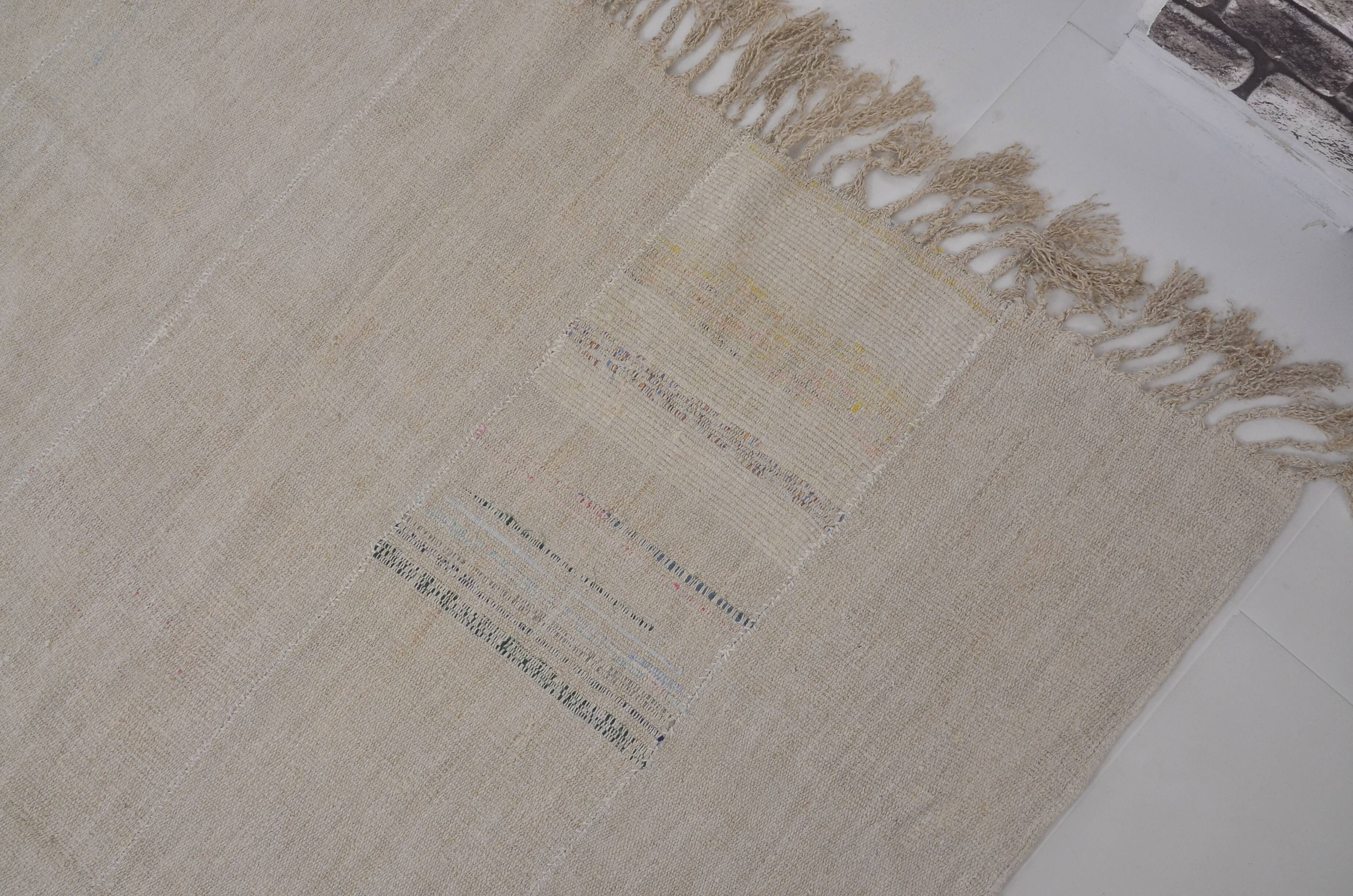 White Vintage Handmade Turkish Hemp