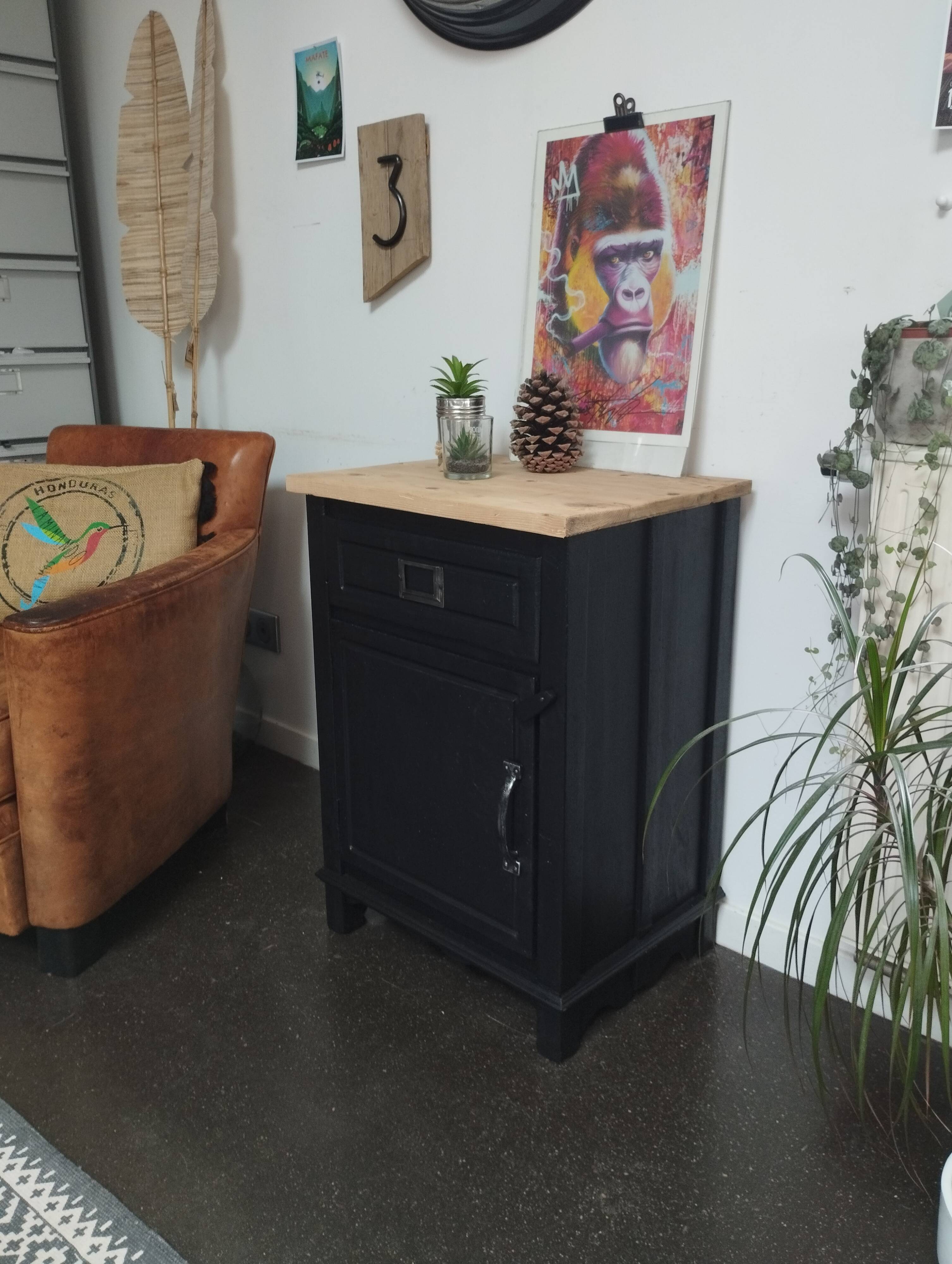 Small black vintage furniture