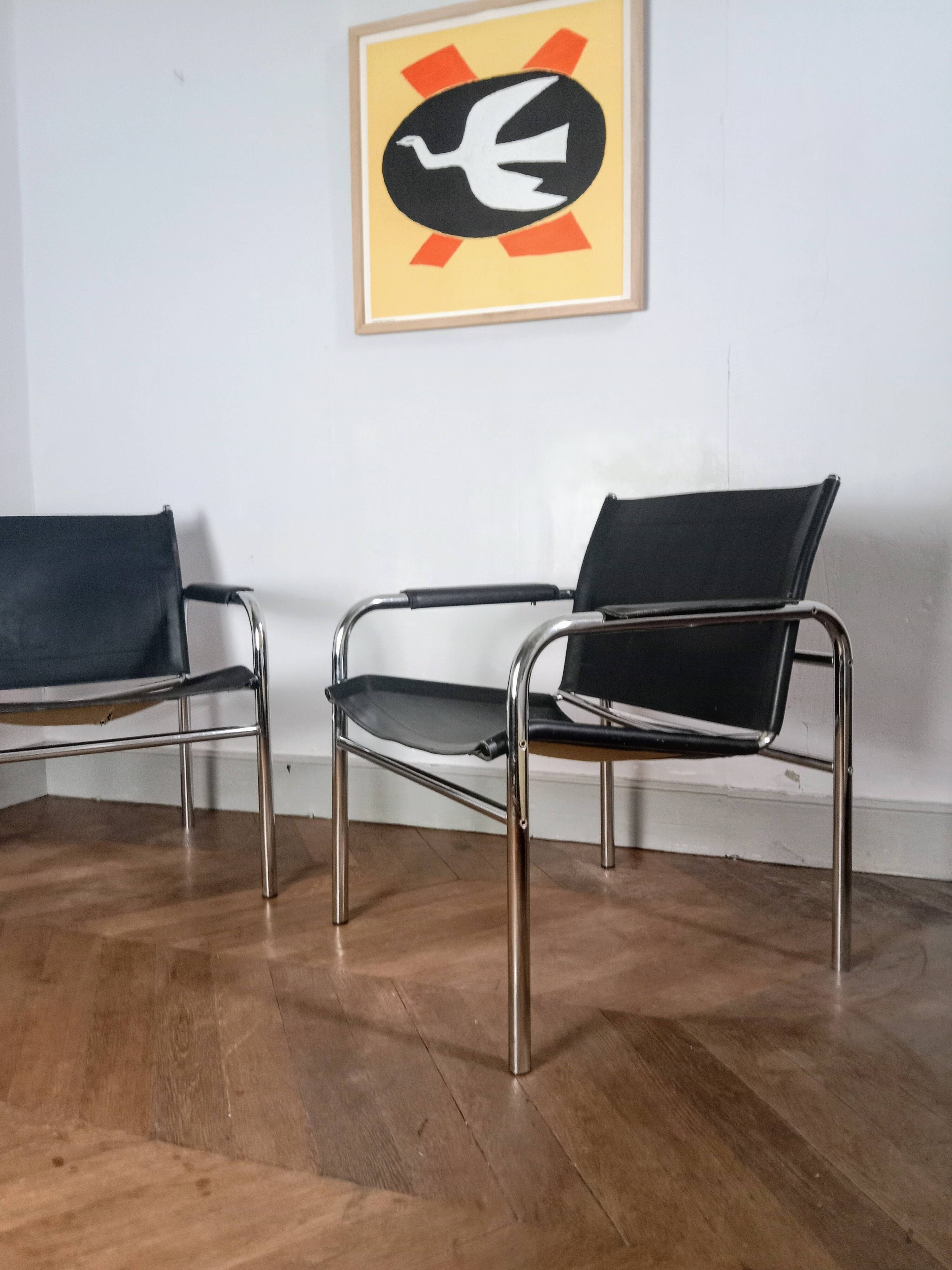 Fauteuils Ikea design vintage modèle Klinte années 80