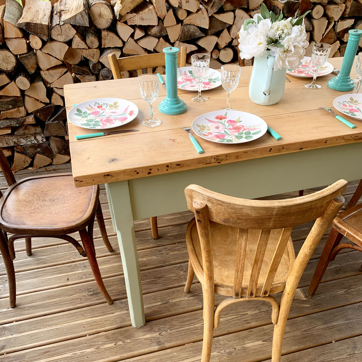 Vintage farm table