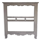 Grey solid wood wall shelf