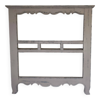 Grey solid wood wall shelf