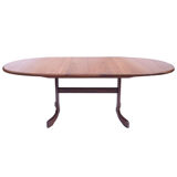 Scandinavian vintage dining or meeting table, a butterfly extension cord