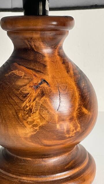 Solid wood vintage country style lamp