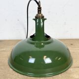 Industrial Green Enamel Factory Pendant Lamp from Coolicon, 1950s