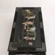 Table basse style chinois en bois noir et incrustrations de nacre