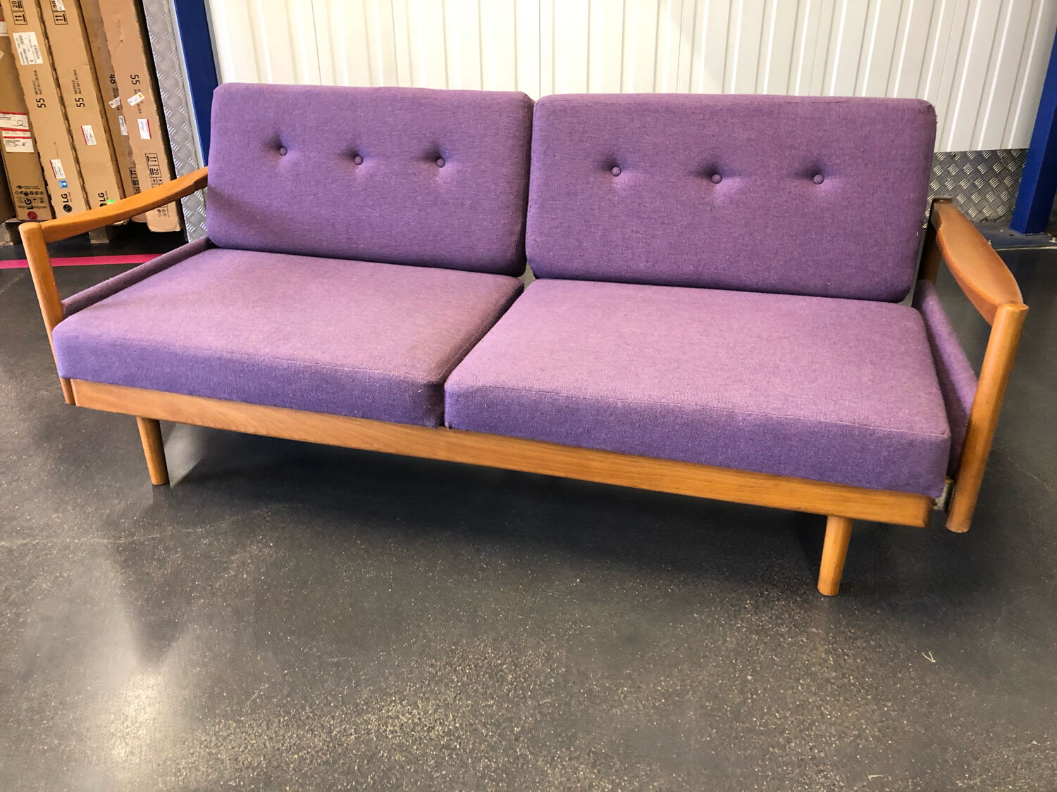 Daybed 2P convertible sofa by Walter Knoll circa 1960