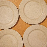 4 vintage dessert plates