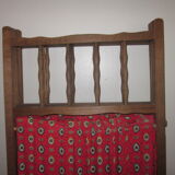Vintage wood and fabric screen